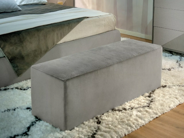 Rectangular pouf - Upholstered rectangular fabric pouf by CASA +39 - view 2
